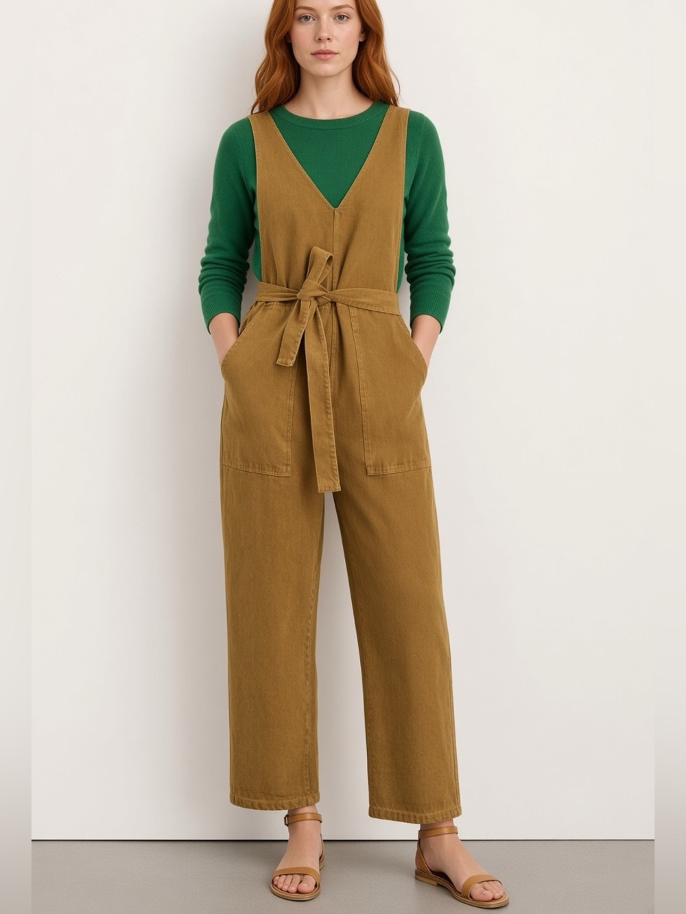 Alex Mill Ollie Overall in Tan Women's XS
